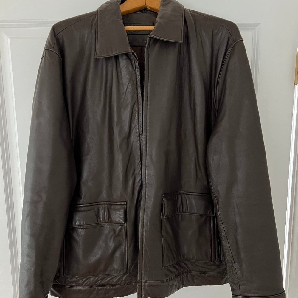 Leather Jacket. Size L